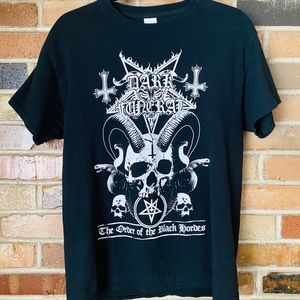 Dark Funeral Band Black Metal Shirt sz M